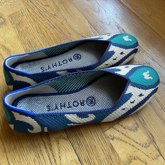 Rothy’s Moroccan Blue Flats 6.5 - Picture 4 of 4